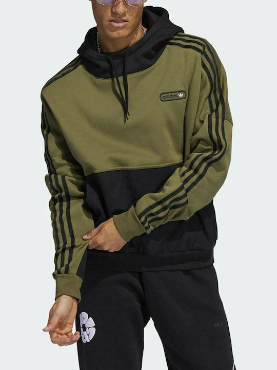 adidas green and black hoodie