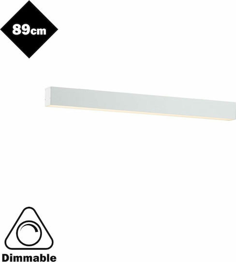 Viokef Commercial Linear LED Wall Light 30W Warm White IP20 Dimmable L90xD5.5xH7.5cm