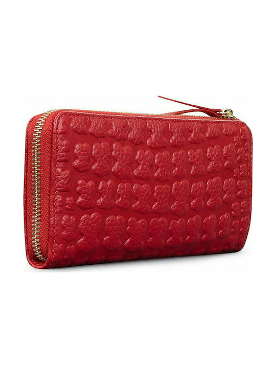 Tous Sherton Large Leather Women's Wallet Red