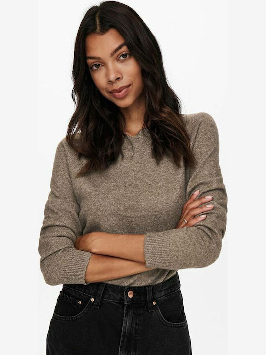 Women's Long Sleeve Sweater Brown
