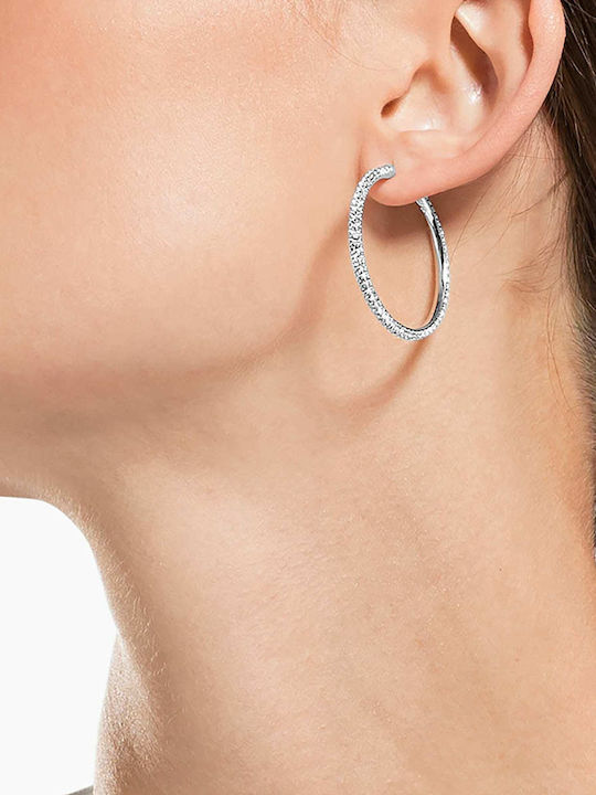 Swarovski Stone Hoop Обици с Камъни