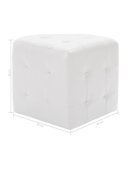 Bean Bag Chair Waterproof White 2pcs 30x30x30cm