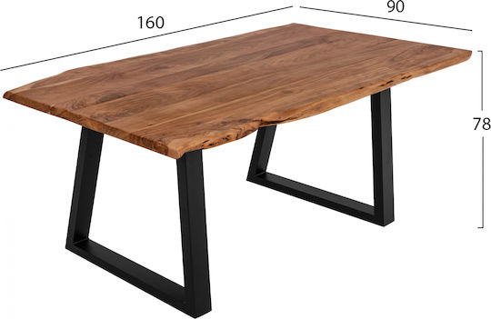 Montana Τραπεζαρίας Ακακία 160x90x78εκ. Montana Τραπεζαρίας Ακακία 160x90x78εκ.