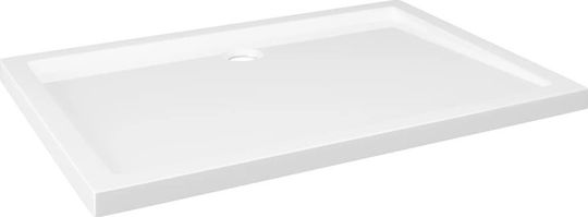 vidaXL Rectangulară Acrilic Duș 80x110cm Albă