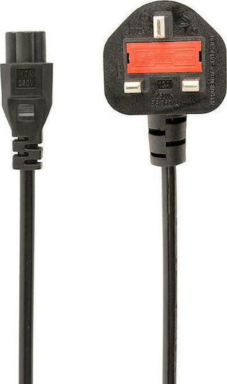 Cablexpert Power Cord 13a 6ft IEC C5 - Cable 1.8m Μαύρο PC-187-ML12
