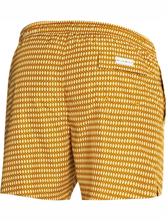 Bluemint Men's Swimwear Shorts Yellow with Patterns