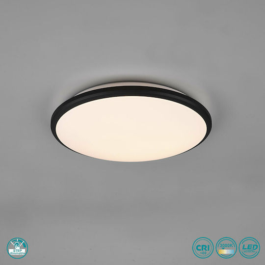 Trio Lighting Limbus Plafonieră de Tavan 34.7buc Neagră cu LED Integrat
