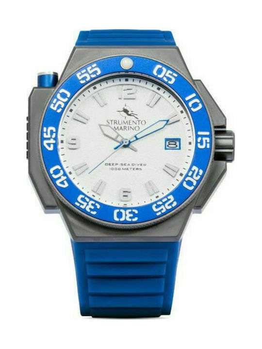 Strumento Marino Watch Battery with Blue Rubber Strap