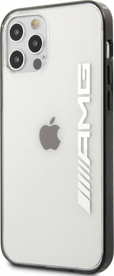 AMG Mettalic Black Edges Back Cover Σιλικόνης Διάφανο/Μαύρο (iPhone 12 Pro Max)