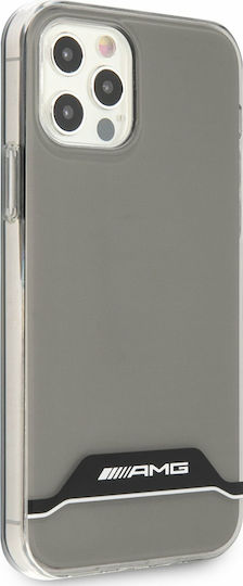 AMG Horizontal Stripes Back Cover Silicon Gri (iPhone 12 / 12 Pro)
