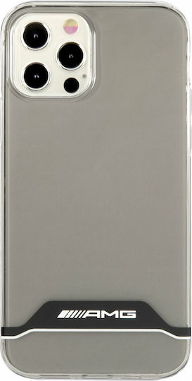 AMG Horizontal Stripes Back Cover Silicon Gri (iPhone 12 / 12 Pro)