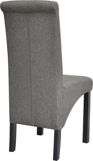 Dining Room Fabric Chair Light Gray 42x57x95cm 2pcs