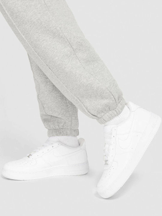 Sportswear Essential Ψηλόμεσο Παντελόνι Φόρμας με Λάστιχο Fleece Grey Heather