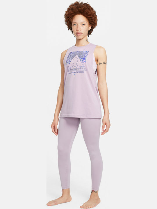 Women's Cropped Yoga Legging High Waisted Dri-Fit Violet