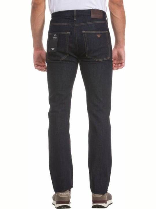 Emporio Armani Men's Denim Pants in Regular Fit Navy Blue