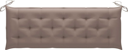 vidaXL Gartenstuhlkissen Mit Rückenlehne Taupe 150x50cm