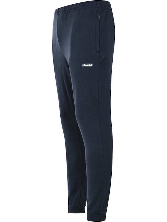 Sweatpants with Elastic Navy Blue