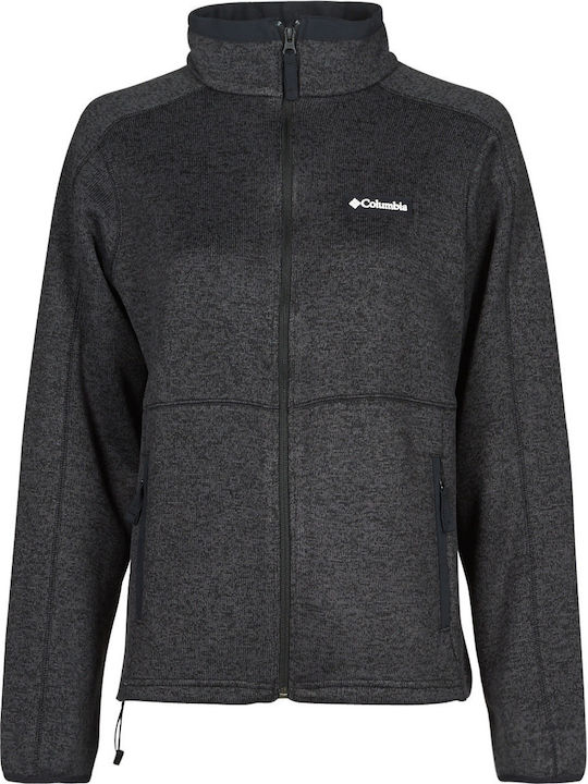 Full Women's Cardigan with Zipper Gray