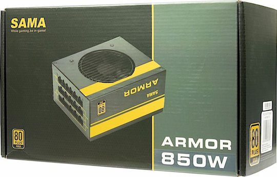 Inter-Tech Armor FTX-850-B 850W Μαύρο Τροφοδοτικό Υπολογιστή Full Modular 80 Plus Gold