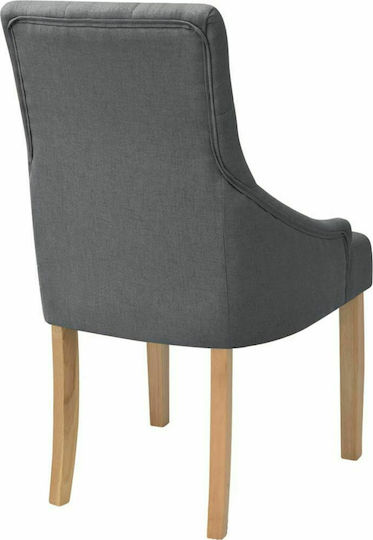 Stühle Speisesaal Dark Grey 4Stück 52x60x95.5cm