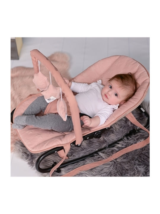 Lorelli Manual Baby Relax Eliza Luxe Cool Grey Stars for Child up to 9kg