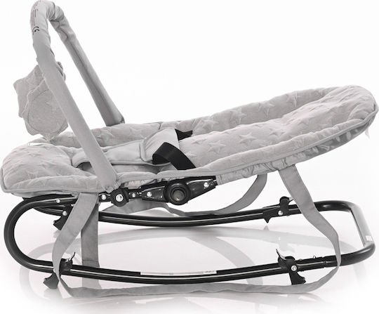 Lorelli Manual Baby Relax Eliza Luxe Cool Grey Stars for Child up to 9kg