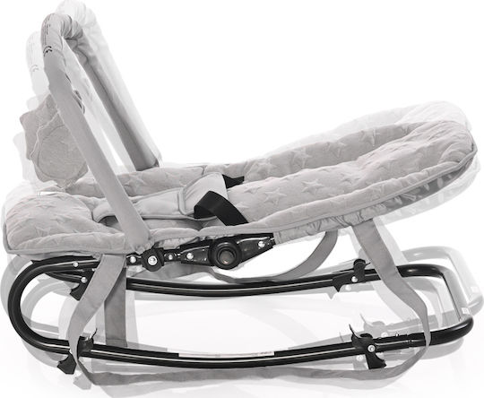 Lorelli Manual Baby Relax Eliza Luxe Cool Grey Stars for Child up to 9kg