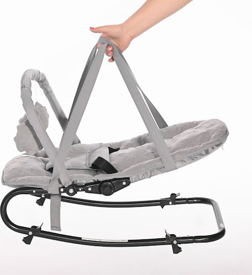 Lorelli Manual Baby Relax Eliza Luxe Cool Grey Stars for Child up to 9kg