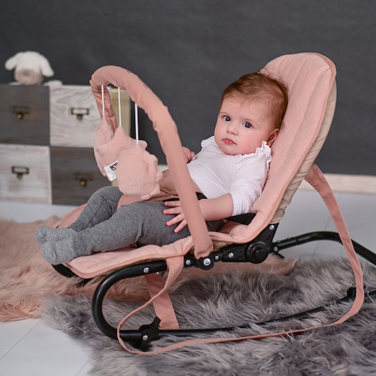 Lorelli Manual Baby Relax Eliza Luxe Cool Grey Stars for Child up to 9kg