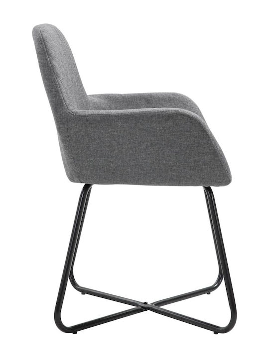 Stühle Speisesaal Dark Grey 4Stück 61x61x84cm