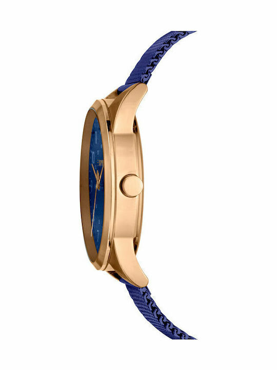 Esprit Ceas Barbati 42mm cu Brățară din Metal Albastră