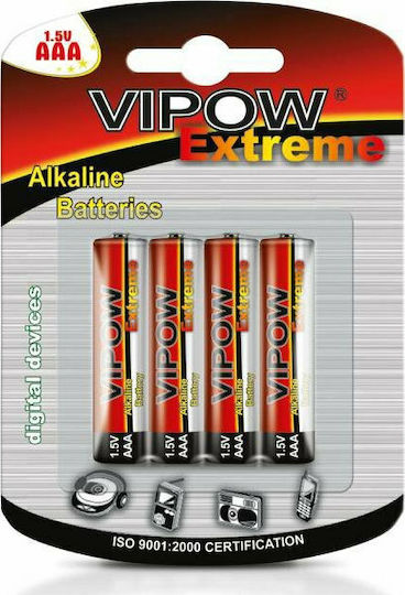 Vipow Extreme Baterii Alcaline AAA 1.5V 4buc
