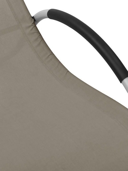 mit Textilene-Stoff Γκρι / Taupe 159x62x67cm