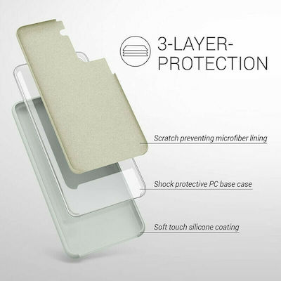 KWmobile Rubber Silicone Back Cover Light Grey Matte (Galaxy S21 5G)