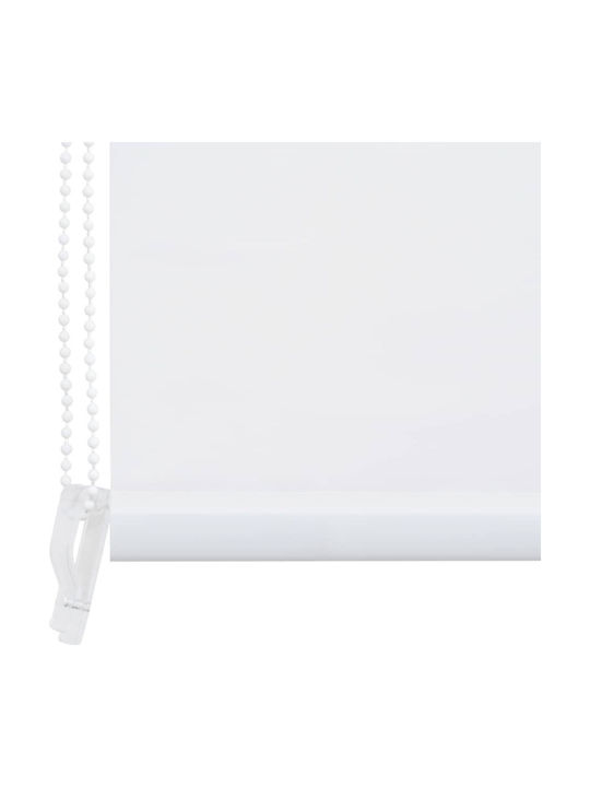 vidaXL Κουρτίνα Μπάνιου Υφασμάτινη Ρολό 140x240 cm Λευκό