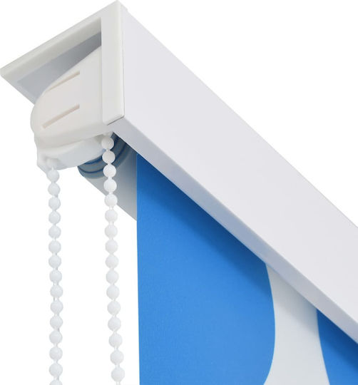 vidaXL Κουρτίνα Μπάνιου Υφασμάτινη Ρολό 100x240 cm Πολύχρωμο