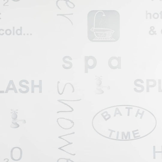 vidaXL Fabric Shower Roller Curtain 80x240cm Λευκό