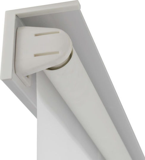 vidaXL Κουρτίνα Μπάνιου Υφασμάτινη Ρολό 100x240 cm Λευκό