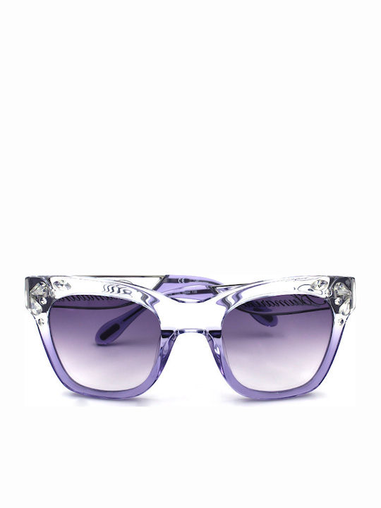 Blumarine Women's Sunglasses with Purple Plastic Frame and Purple Gradient Lens SBM767S 0M94