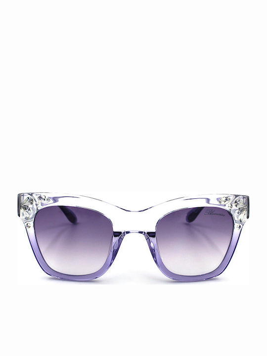 Blumarine Women's Sunglasses with Purple Plastic Frame and Purple Gradient Lens SBM767S 0M94