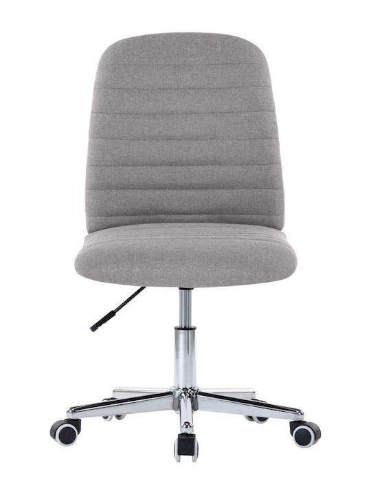Rotating Chair Visitor with Wheels in Gray Color 56x43x84cm 2pcs