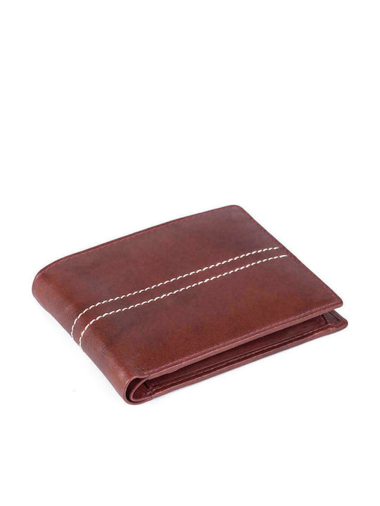 AN Leather Men's Wallet Classic Burgundy