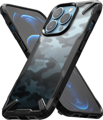 Ringke Fusion X Plastic / Silicone Back Cover Durable Camo Black (iPhone 13 Pro)