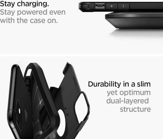 Spigen Tough Armor Back Cover Plastic / Silicone 2mm Black (iPhone 13)