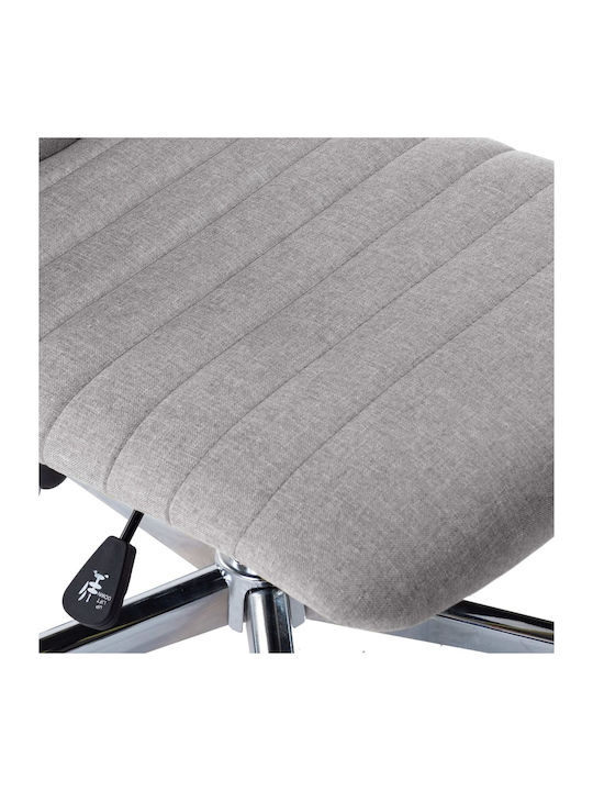 Rotating Chair Visitor with Wheels in Gray Color 56x43x84cm 4pcs