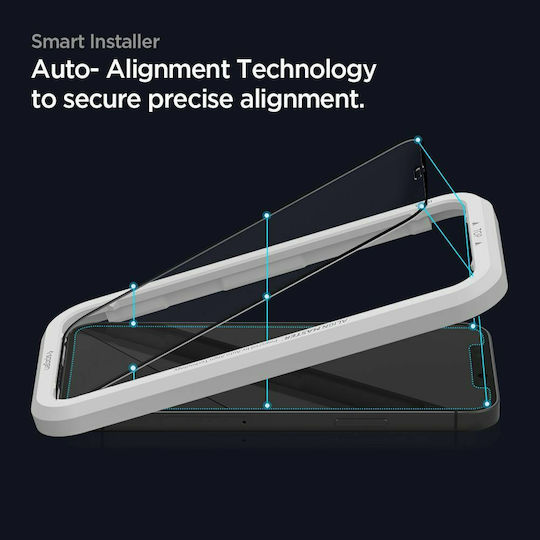 Spigen Align Master GLAS.TR Full Face Tempered Glass Black (iPhone 13 mini)