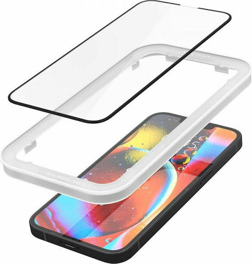 Spigen GLAS.tR ALIGNmaster 0.3mm Full Face Tempered Glass 2τμχ Μαύρο (iPhone 17e / 16e / 14 / 13 / 13 Pro)