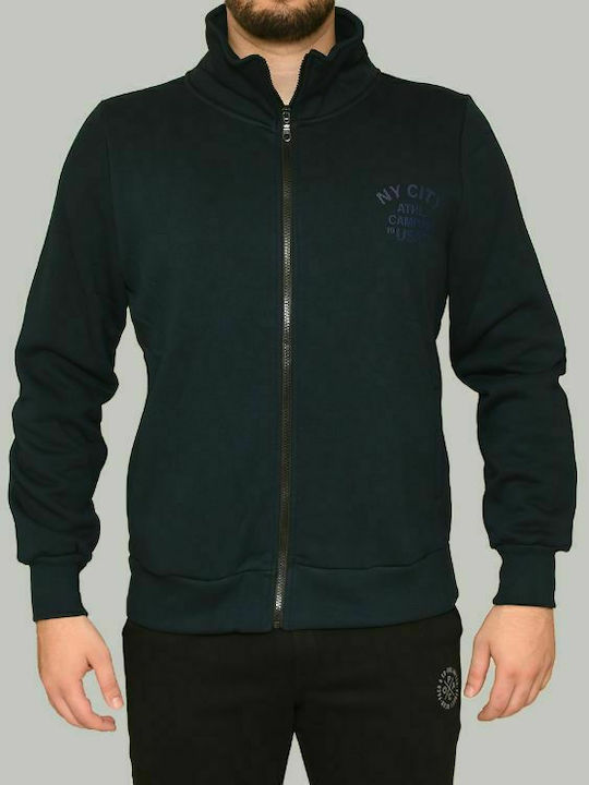 Paco & Co Herren Sweatshirt Jacke mit Taschen Navy