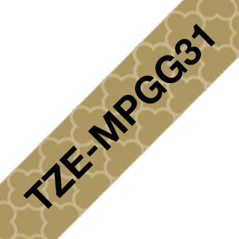 Brother Ταινία Ετικετογράφου 4m x 12mm σε Χρυσό Χρώμα Συμβατή με Brother TZe/TZ