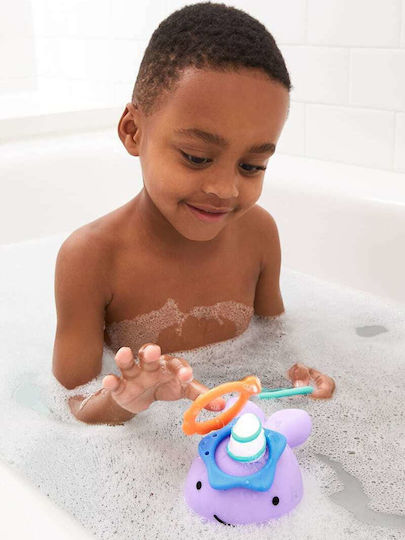 Skip Hop Zoo Narwhal Ring Toss Bath Toy for 18++ Months